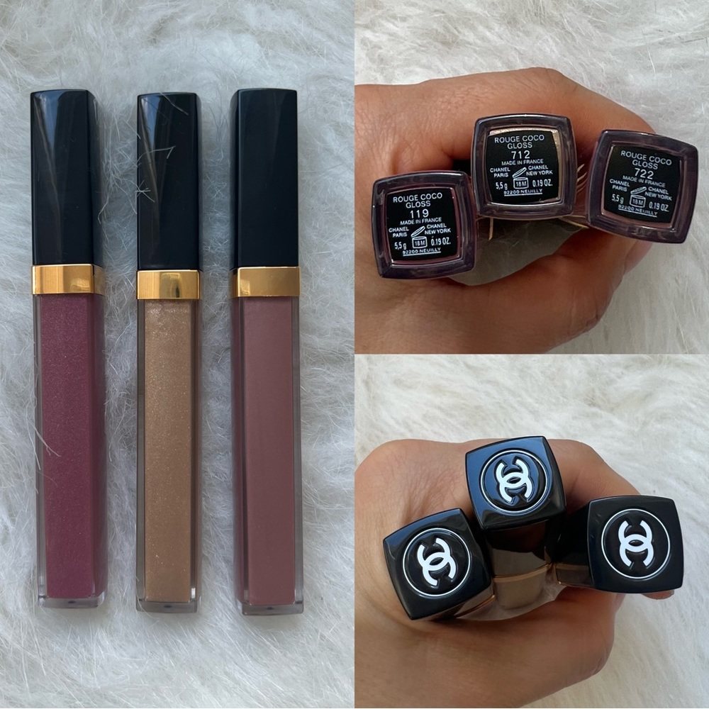Chanel Lip Gloss Trio Set 119 712 722